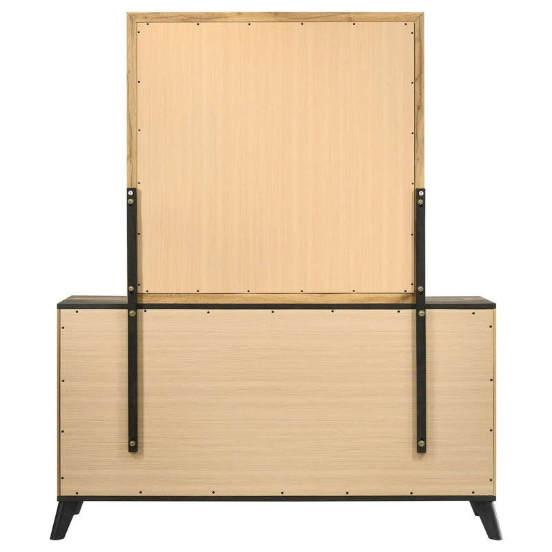 Kaywood 6-drawer Dresser and Mirror Natural Pine by Unique Piece Furniture