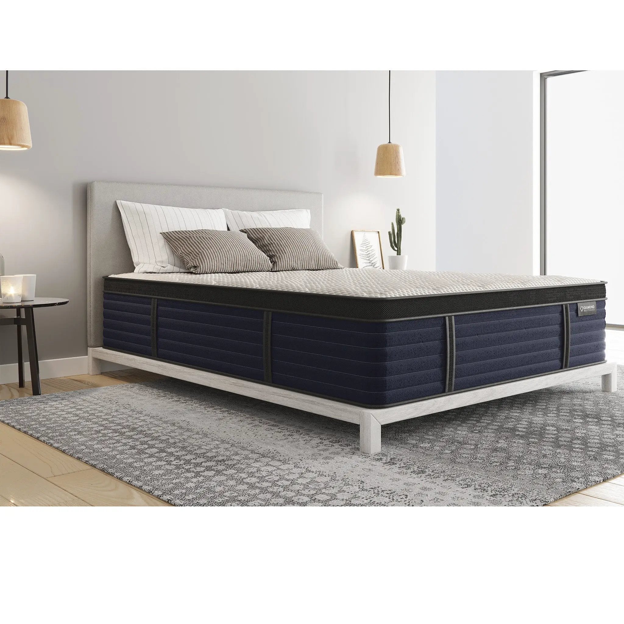 Diamond Hughes Cool Responsive Latex Hybrid Mattress California King by HouseOfZazla