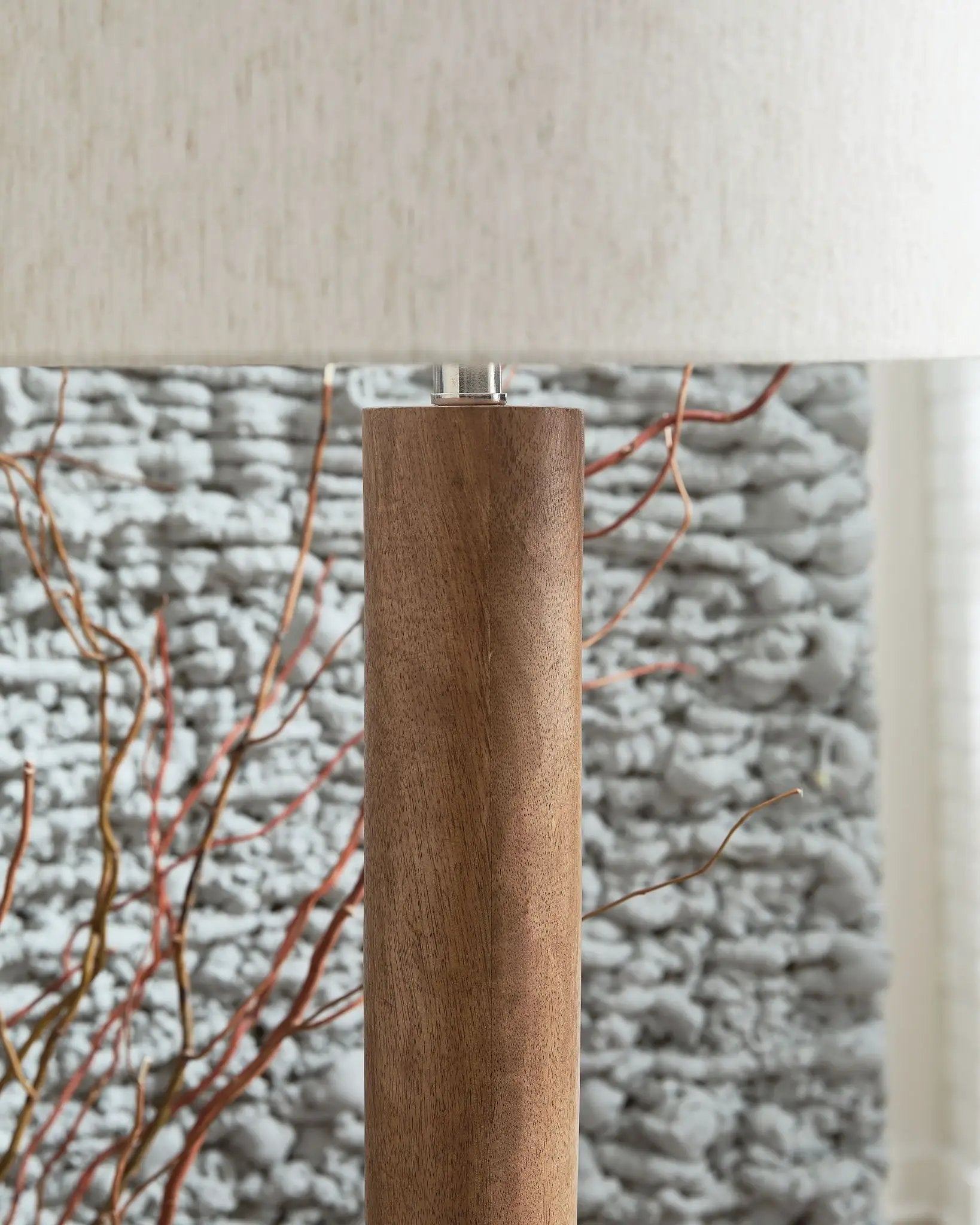Ailsa - Wood Floor Lamp - Natural Brown by Unique Piece Furniture