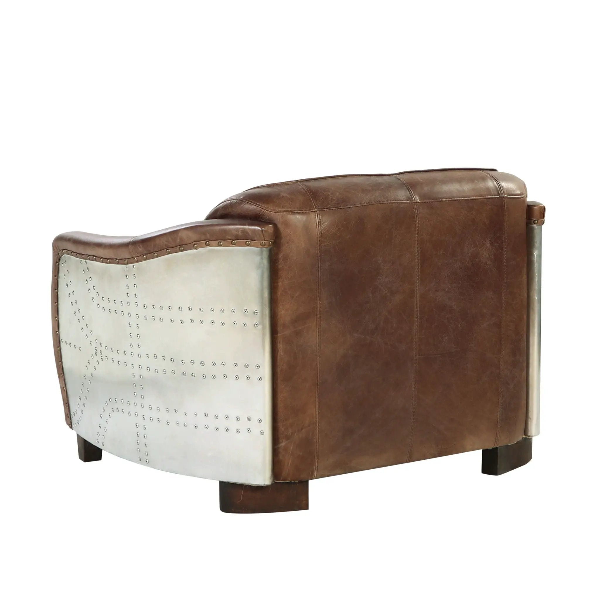 Brancaster - Grain Leather Loveseat - Brown by Unique Piece Furniture