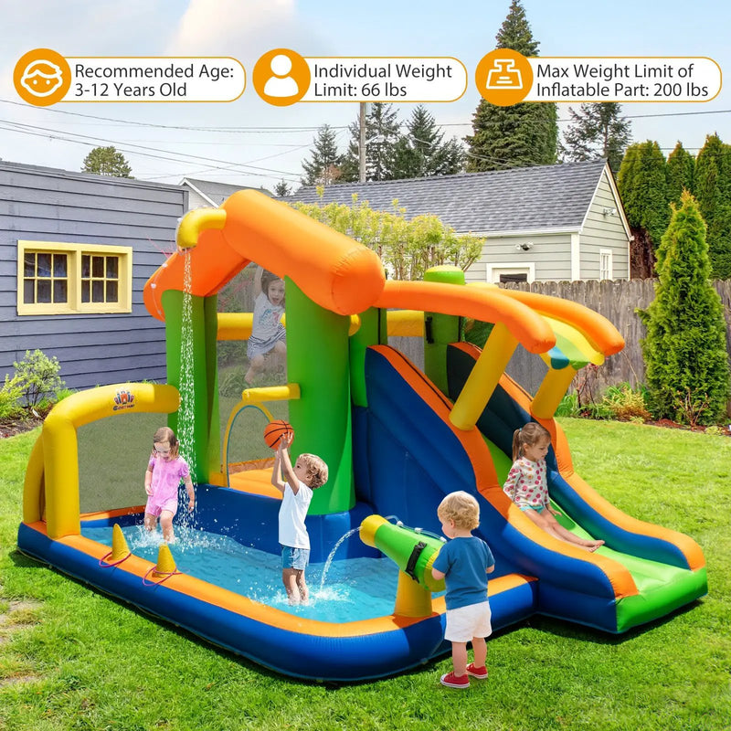 8-in-1 Inflatable Bounce House Water Park without Blower by DirectDeals