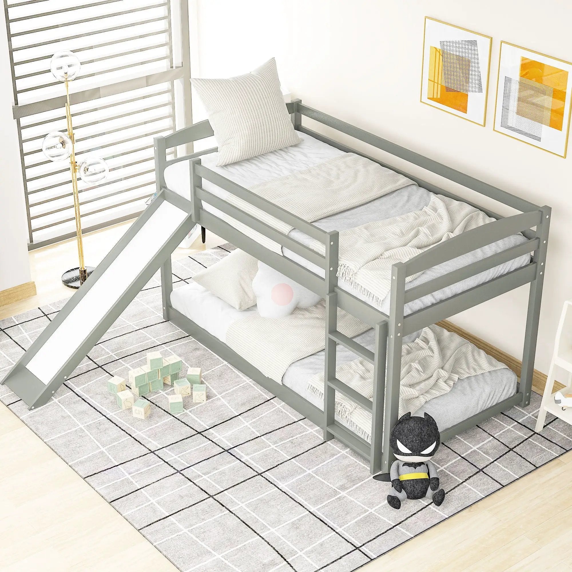 Durable Bunk Bed With Convertible Slide And Ladder by Unique Piece Furniture
