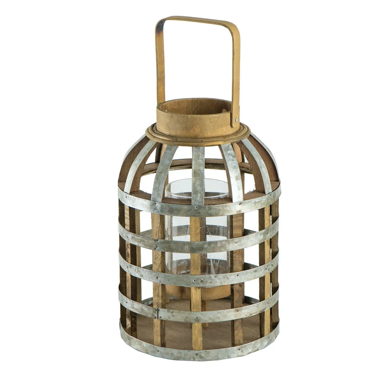 Decorative Lantern With Handle, Wooden Lantern For Indoor Outdoor, Home Garden Wedding by Unique Piece Furniture