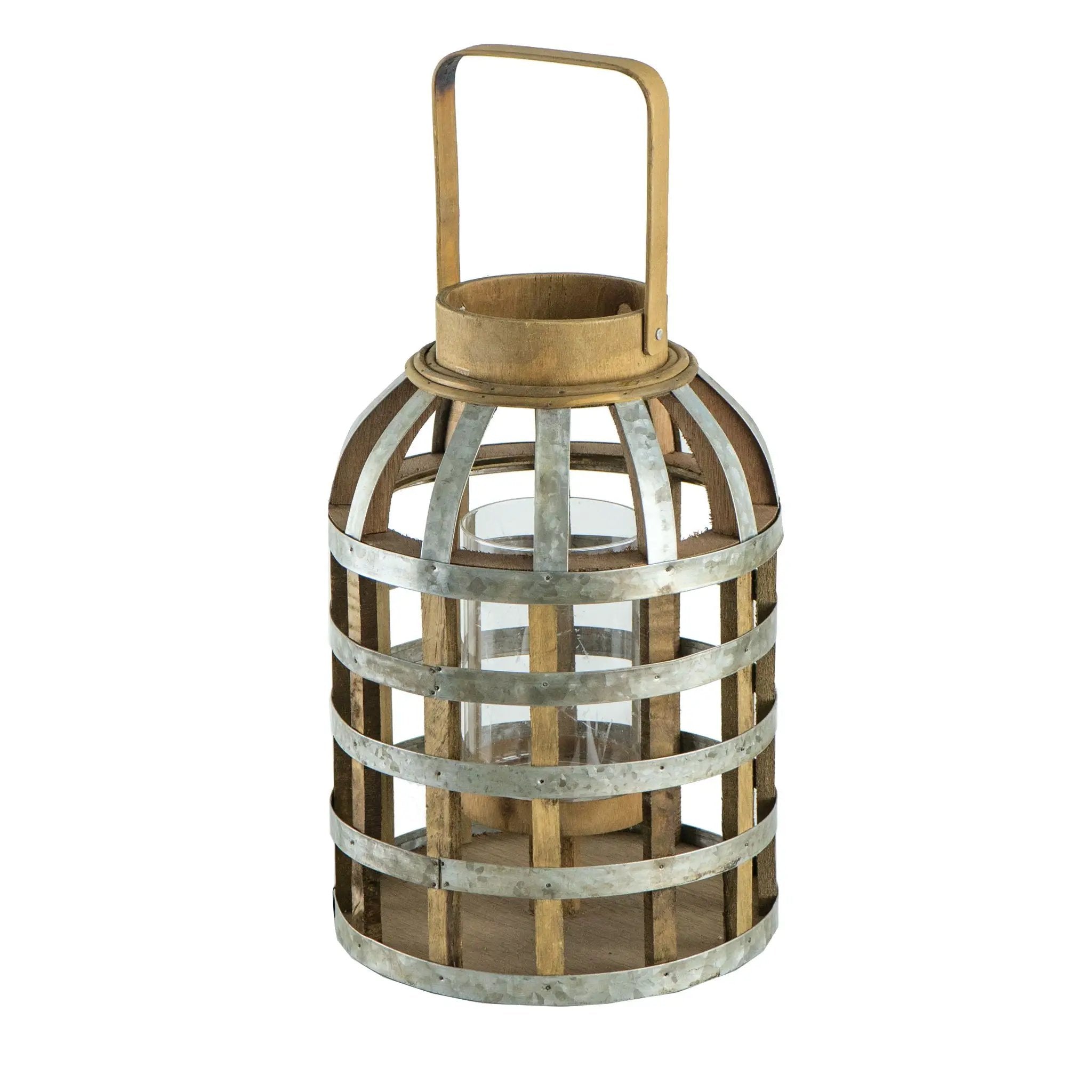 Decorative Lantern With Handle, Wooden Lantern For Indoor Outdoor, Home Garden Wedding by Unique Piece Furniture