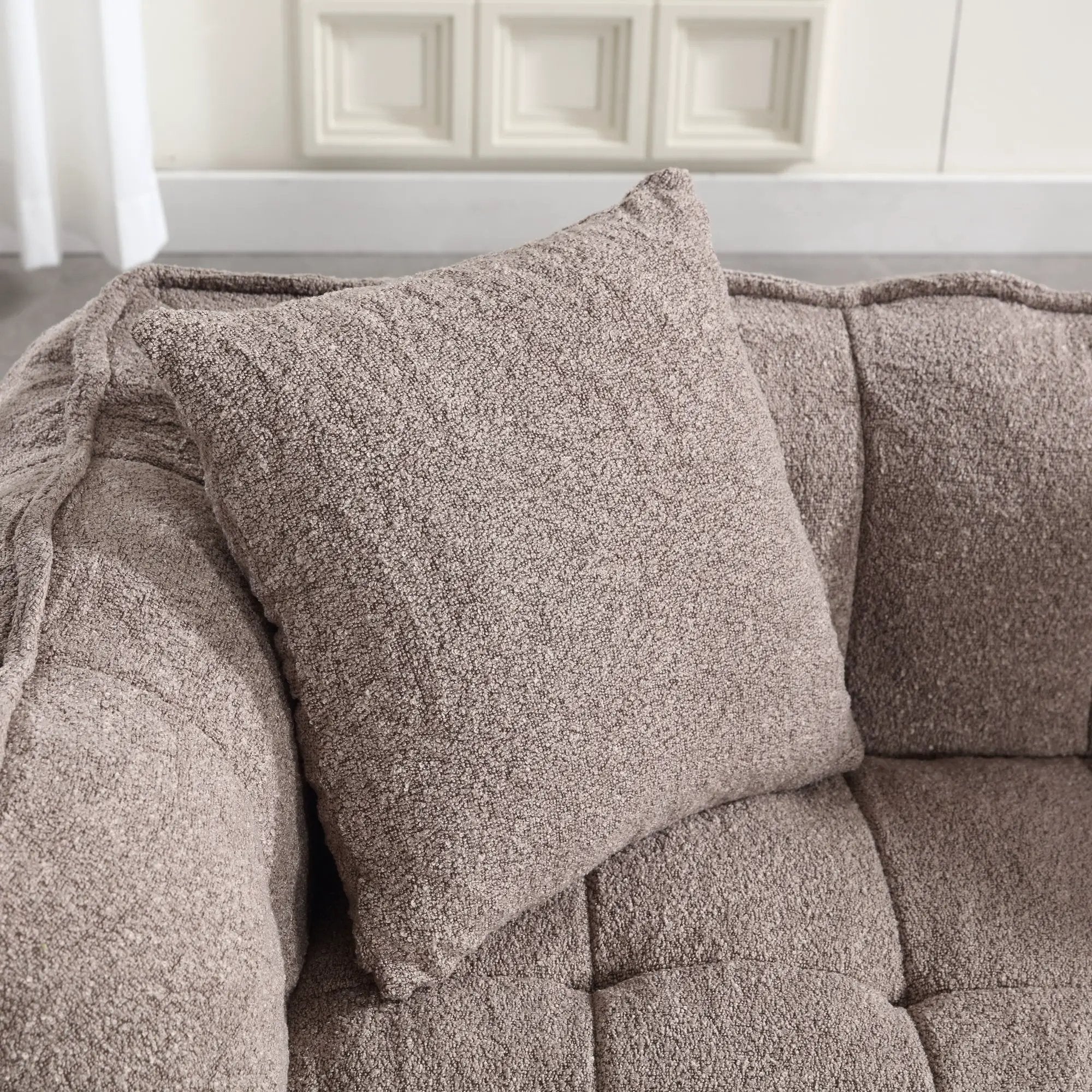 Cozy Beanbag Chair with High Resilience Foam Core by BLAKHOM
