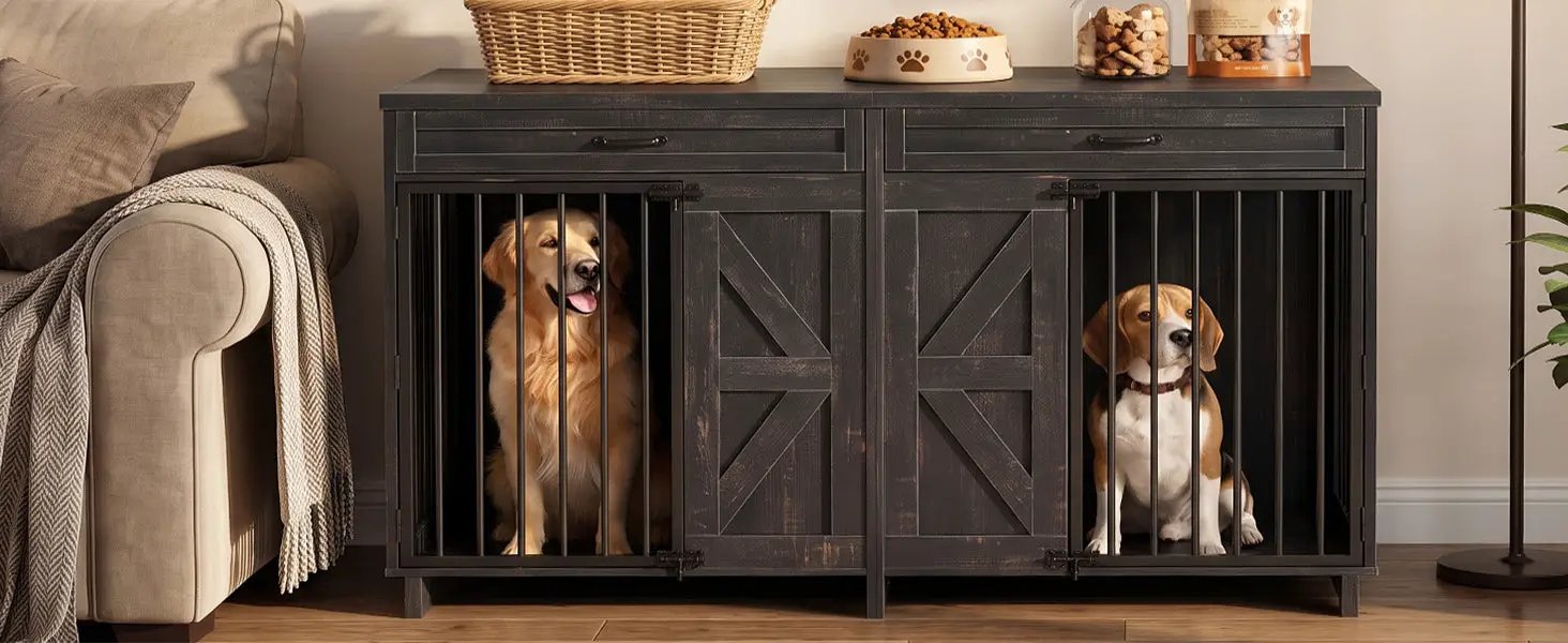 Dog Crate Furniture TV Stand by HouseOfZazla