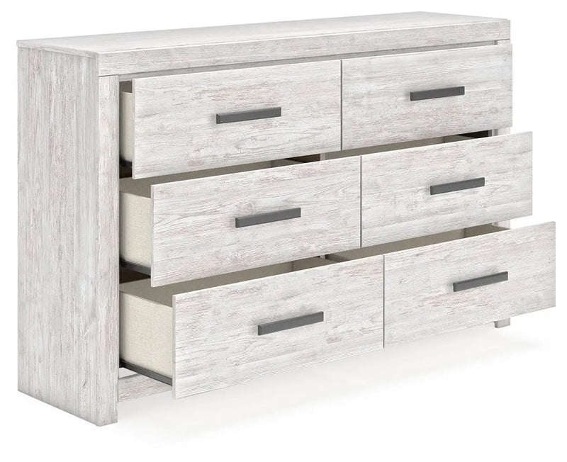 Cayboni - Six Drawer Dresser - Whitewash by Unique Piece Furniture