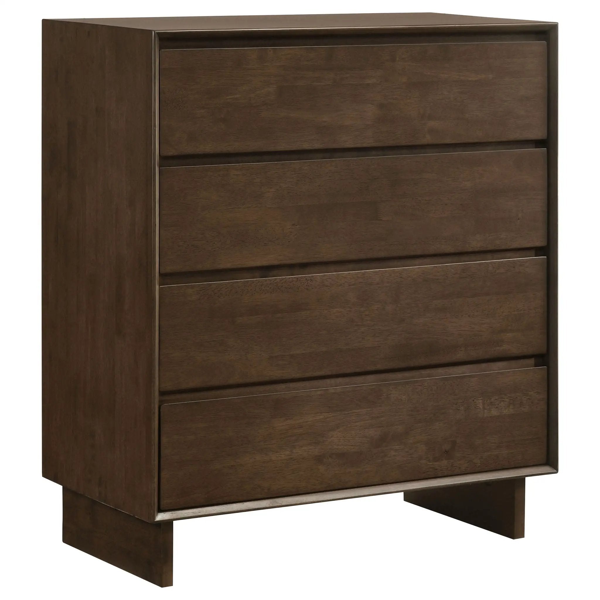 Hemlock - 4 Drawer Chest Of Drawers - Dark Brown by HouseOfZazla