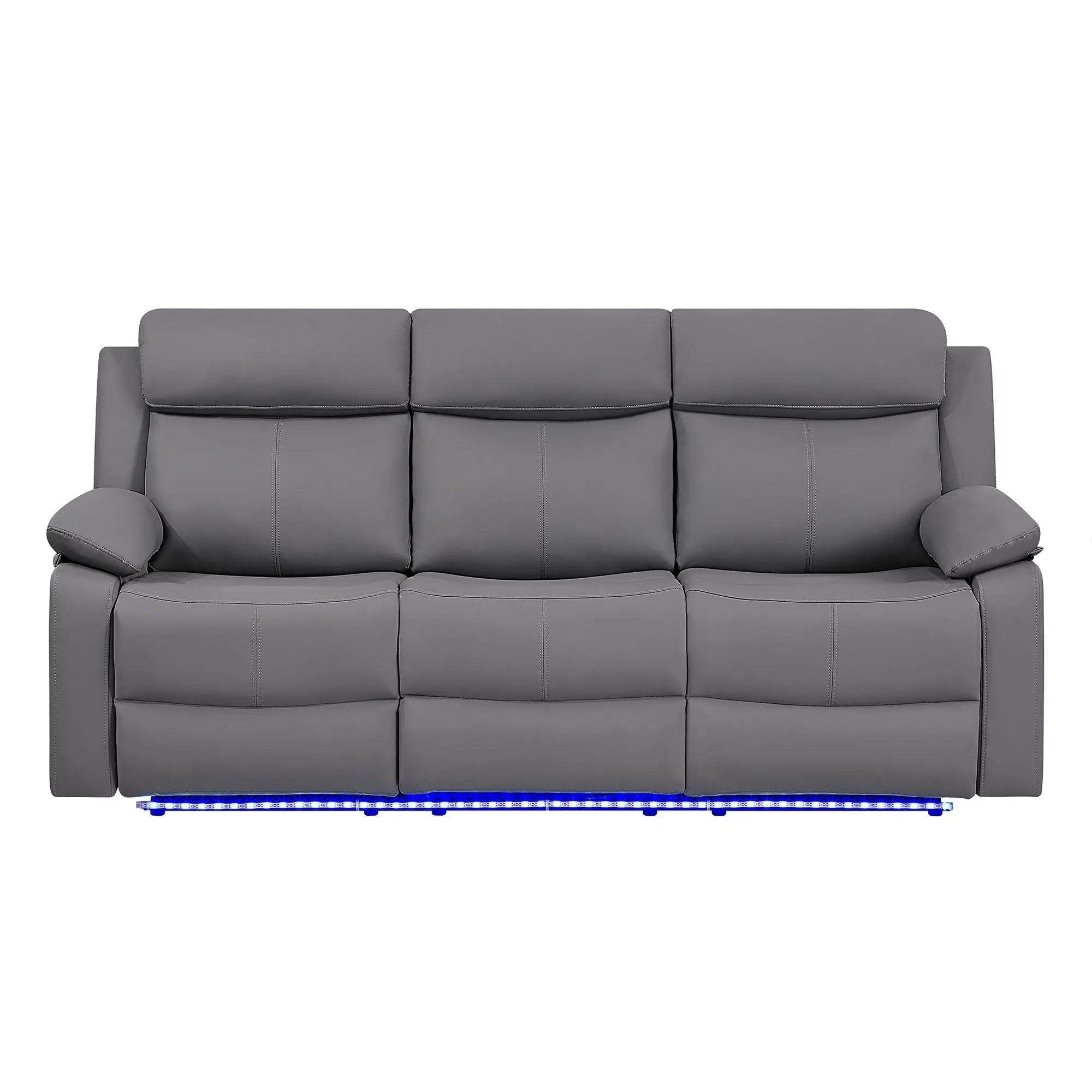 Blanche - Reclining Set With LED Lights, Speaker by HouseOfZazla