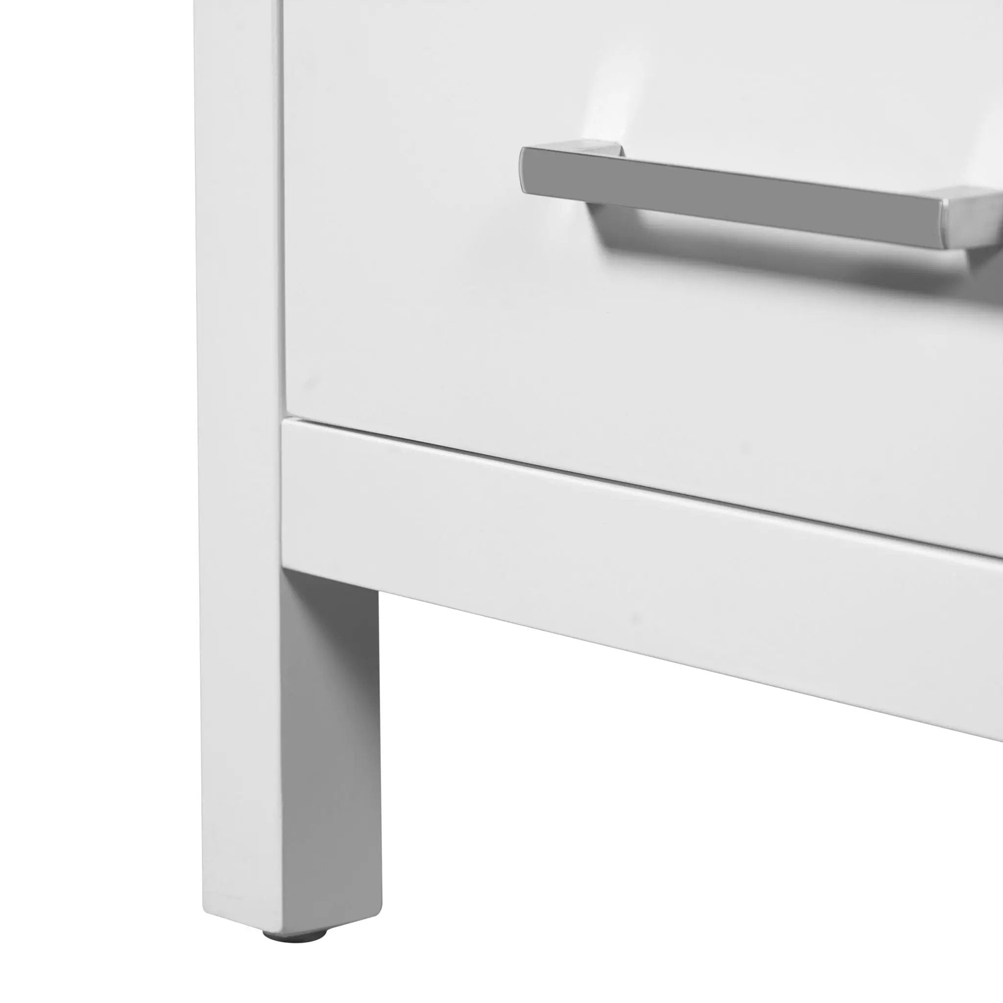 Bathroom Vanity With Ceramic Sink, Soft Close Drawers, Door Organizer, Divider Drawer, Adjustable Foot Pads by HouseOfZazla