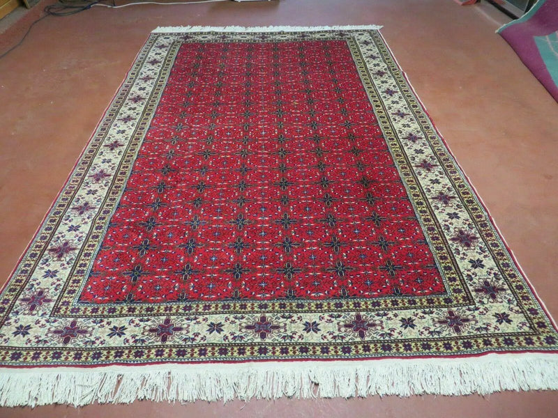 6' X 10' Vintage Handmade Turkish Sevas Kayseri Wool Rug Carpet Nice by Jewel Rugs