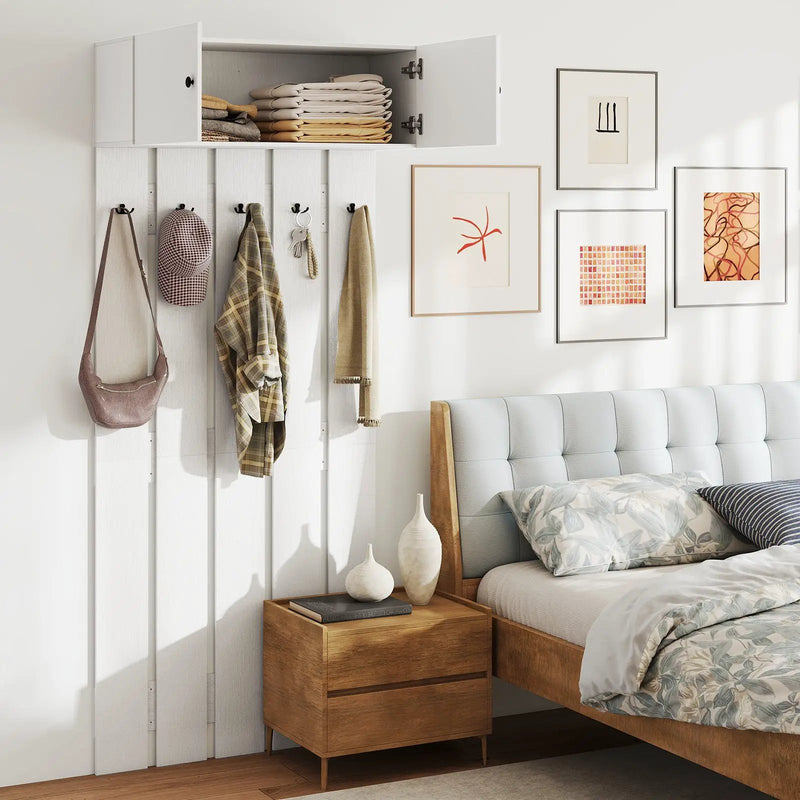 Entryway Wall Coat Rack Wall Mounted Coat Clothes Rack by DirectDeals