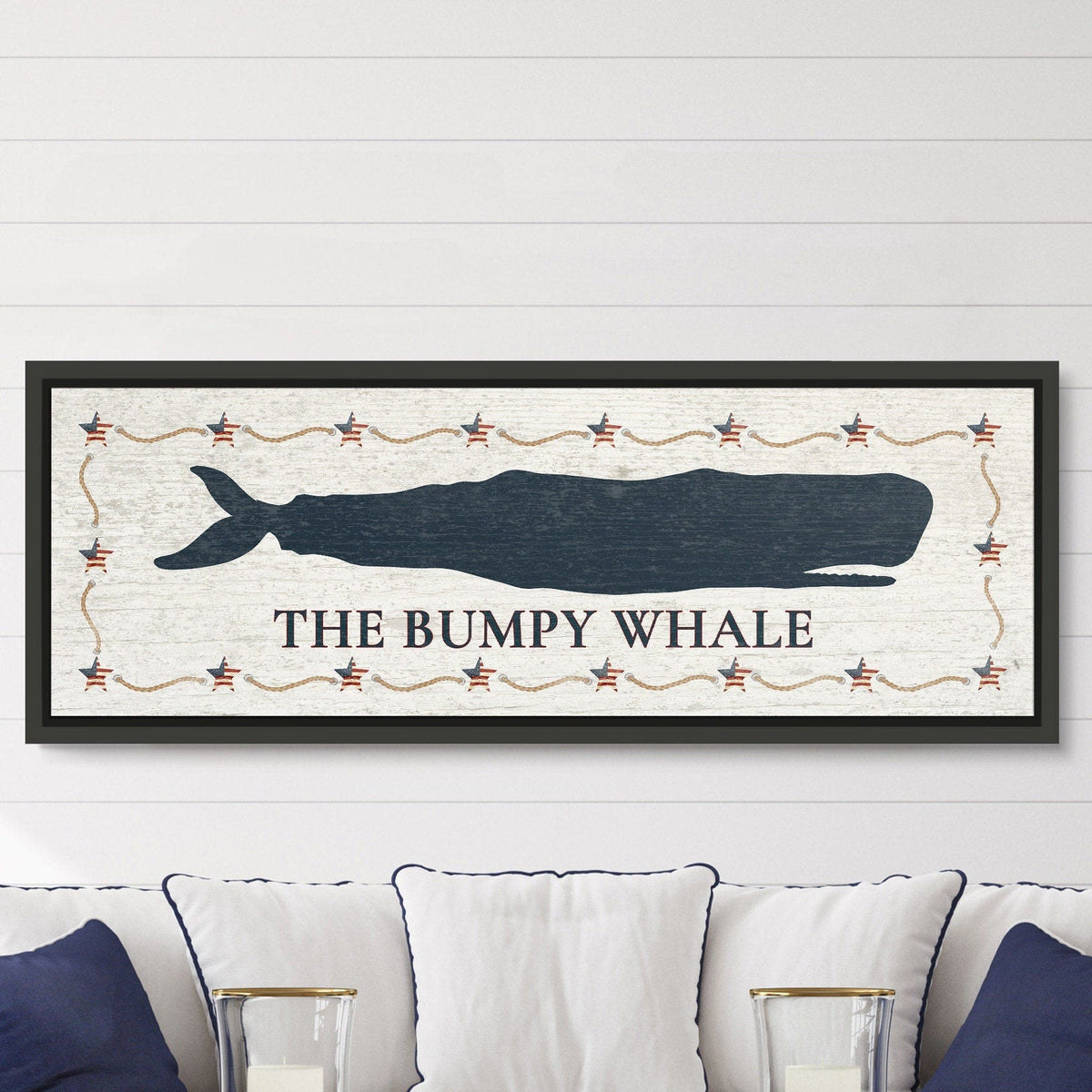 Personalized Framed Whale Canvas Sign, photo 8 of 11
