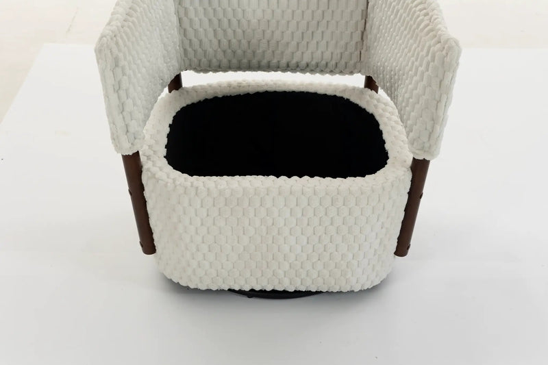 Mid Century Modern Accent Chair with Solid Wood Frame by HouseOfZazla
