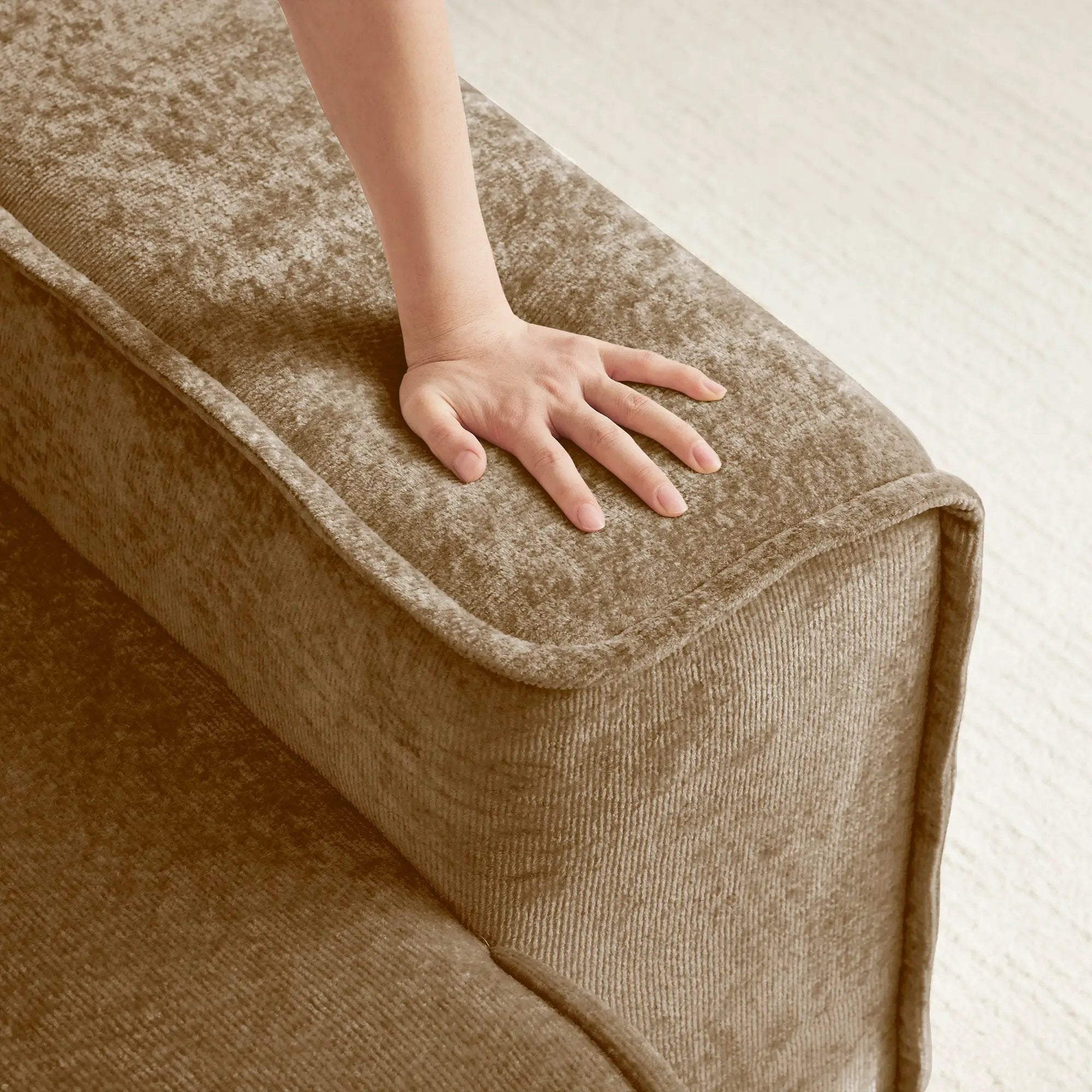 Streamlined Design Deep Seat Modular 4 Seat Boneless Sofa by HouseOfZazla