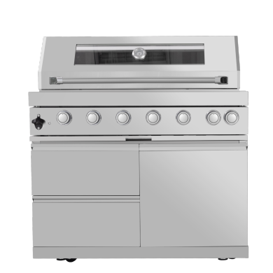 101" 6-Burner 85,000 BTU Outdoor Kitchen Island Grill with Storage Cabinets & Drawers by Chery Industrial