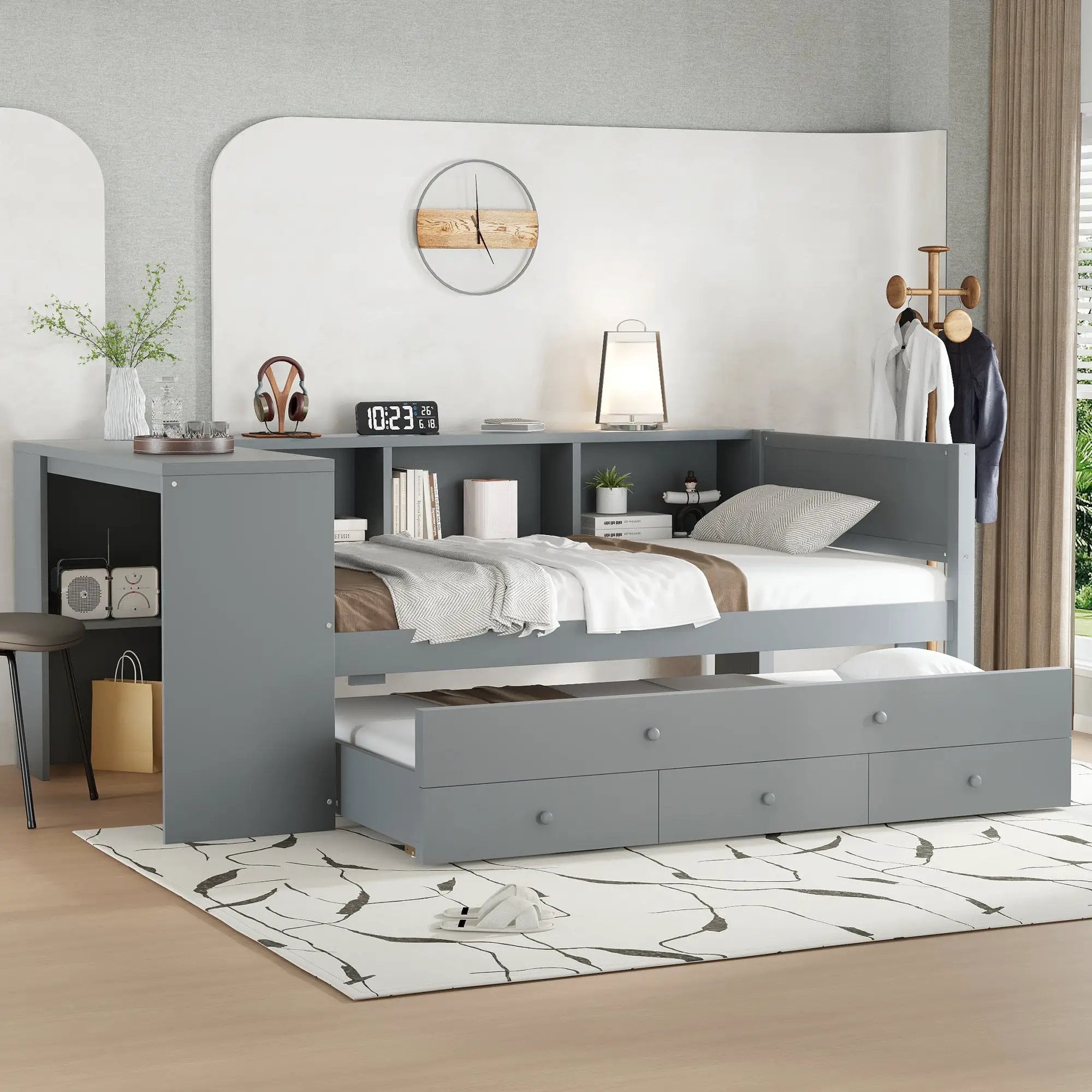 Twin Size Daybed with Trundle and Storage by HouseOfZazla
