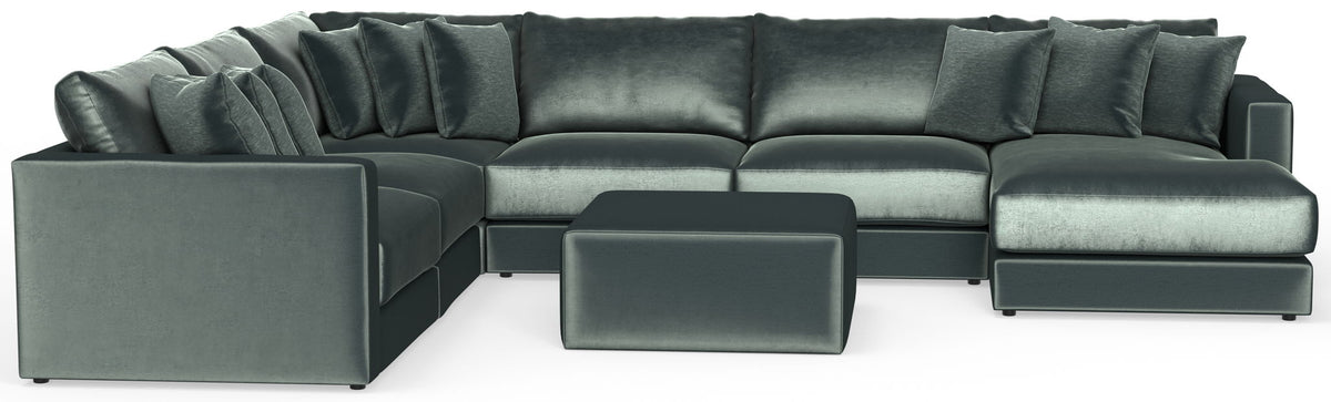 Remington - Modular Sofa And Cocktail Ottoman - Pine, photo 9 of 28