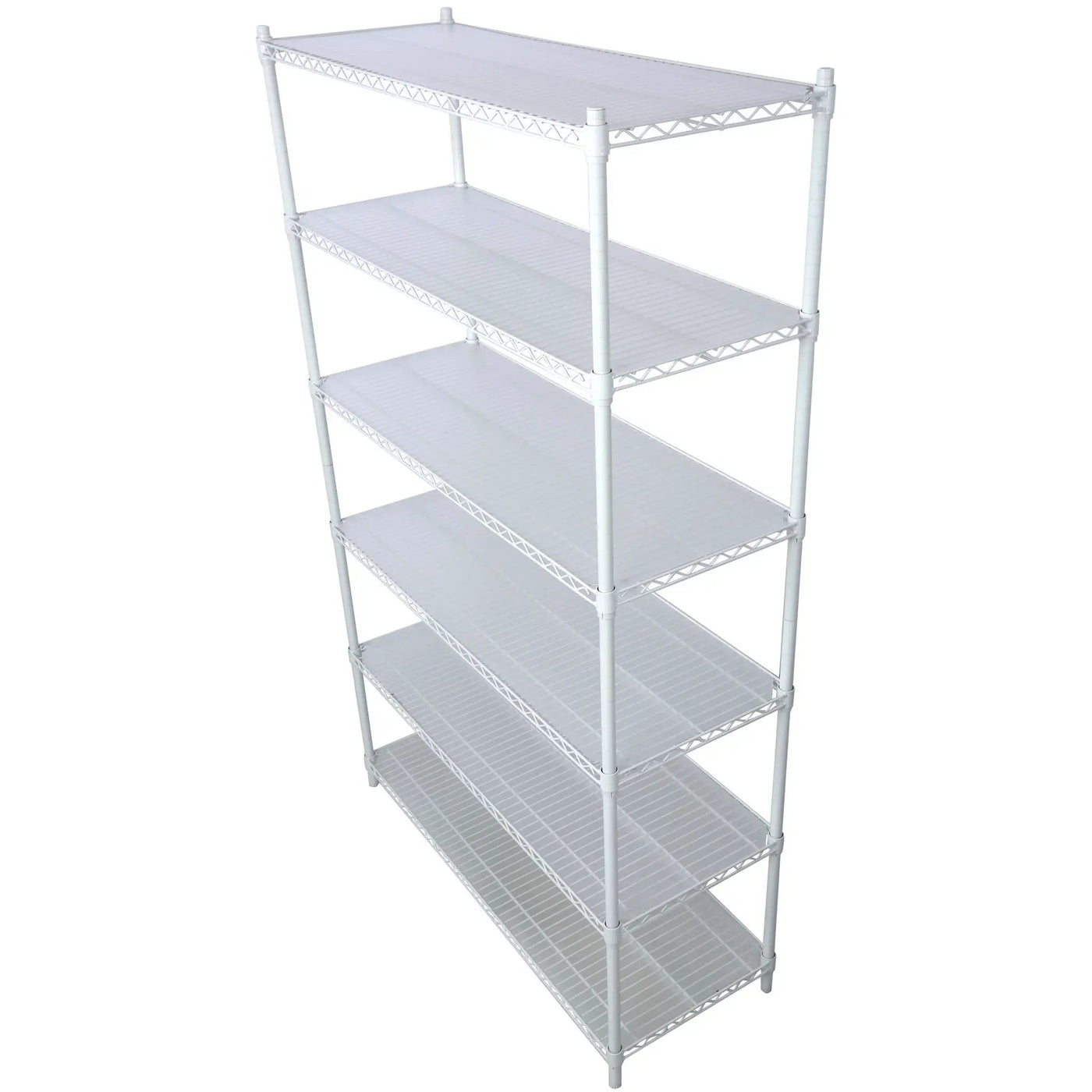 6 Tier 6000Lbs Capacity Nsf Metal Shelf Wire Shelving Unit, Heavy Duty Adjustable Storage Rack With Wheels & Shelf Liners For Commercial Grade Utility Steel Storage Rack by Unique Piece Furniture