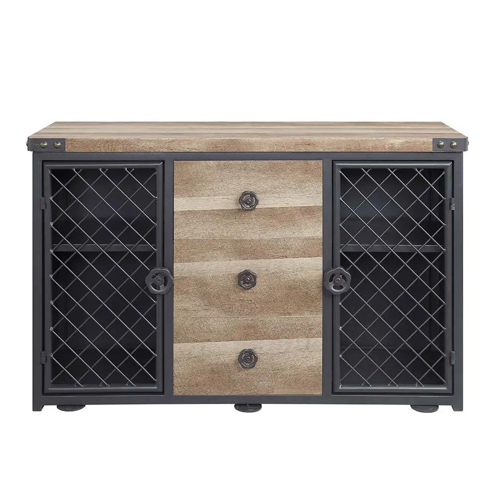Edina - Server - Oak & Sandy Black by Unique Piece Furniture