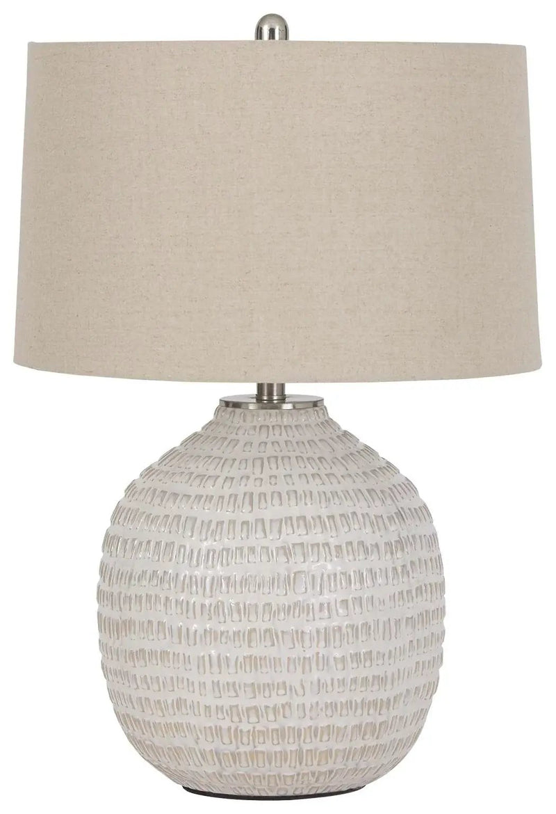 Jamon - Ceramic Table Lamp - Beige by Unique Piece Furniture