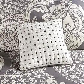 7 Piece Cotton Printed Comforter Set - Indigo - Cal King by HouseOfZazla