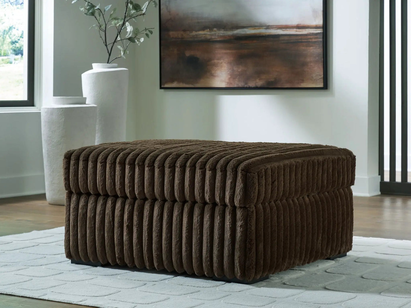 Midnight-Madness - Oversized Accent Ottoman by Unique Piece Furniture