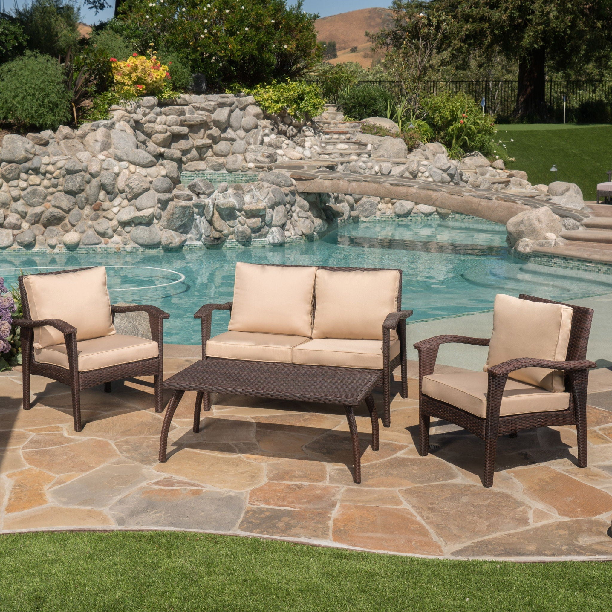 Honolulu - Wicker Set Outdoor Seating by HouseOfZazla