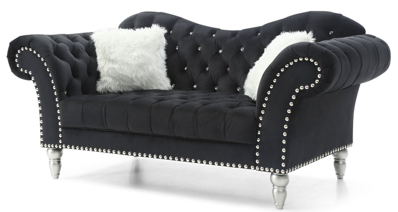 Elegant Round Arm Loveseat by HouseOfZazla