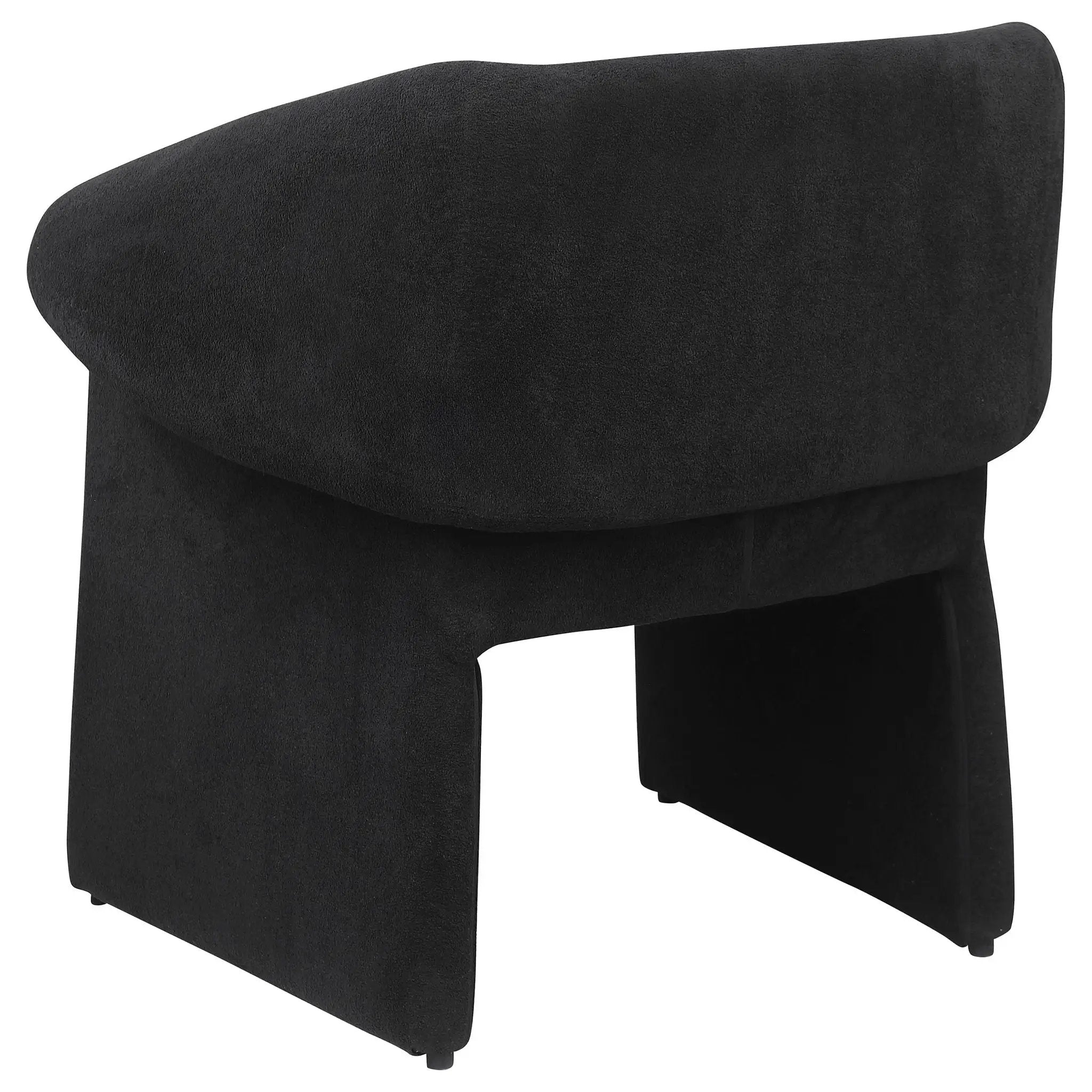 Ramsey Upholstered Sloped Arm Accent Chair Black by Unique Piece Furniture