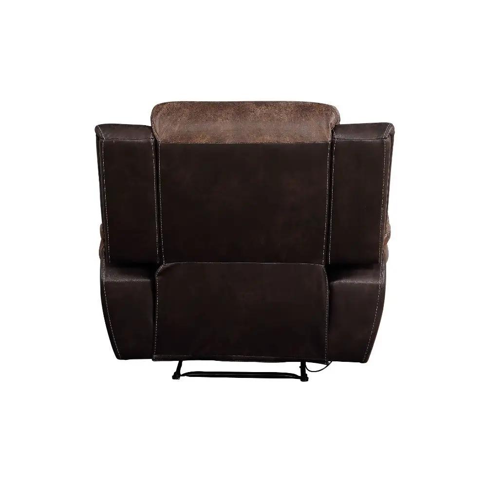 Jaylen - Motion Recliner - Toffee & Espresso Polished Microfiber by Unique Piece Furniture