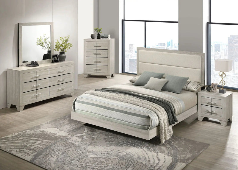 Trenton 5-piece Full Bedroom Set Rustic Cream by Unique Piece Furniture
