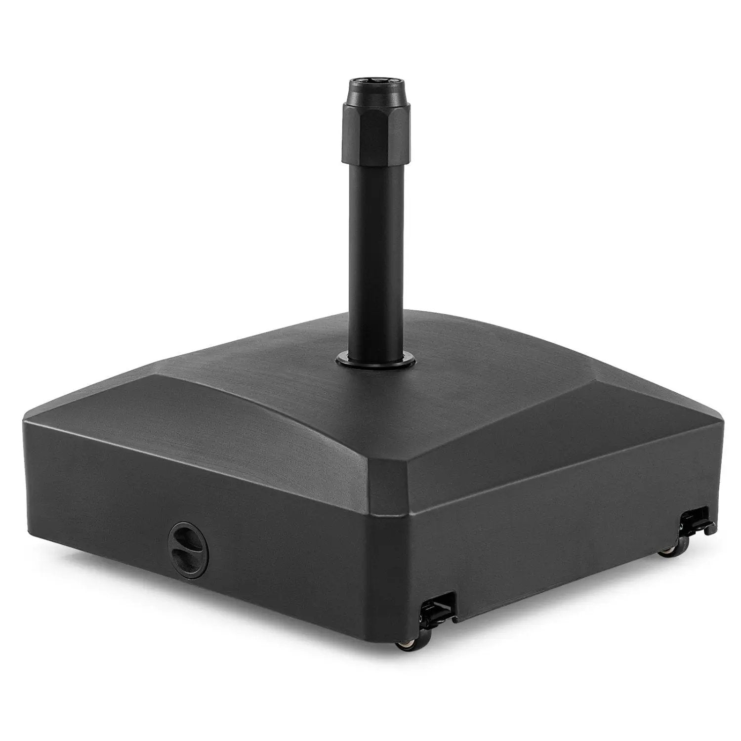 176 LBS Fillable Mobile Umbrella Base with 4 Wheels and 2 Locks by DirectDeals