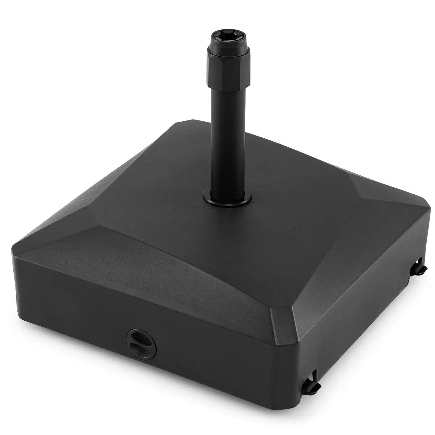 176 LBS Fillable Mobile Umbrella Base with 4 Wheels and 2 Locks by DirectDeals