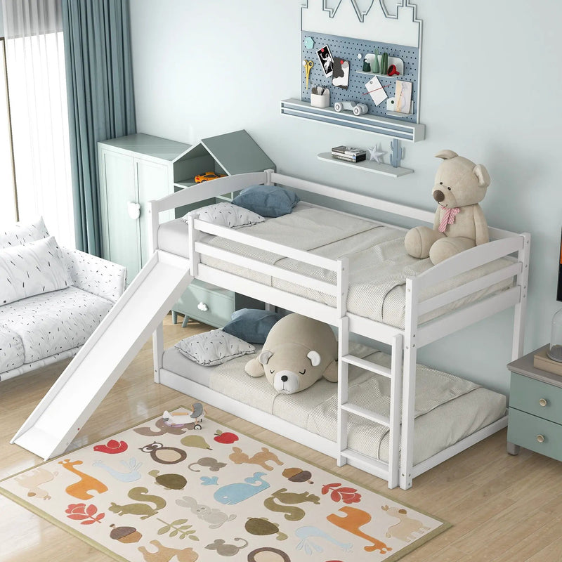 Durable Bunk Bed With Convertible Slide And Ladder by Unique Piece Furniture