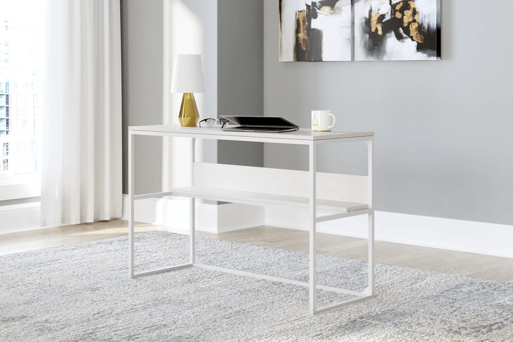 Deznee - 48" Home Office Desk - White by Unique Piece Furniture