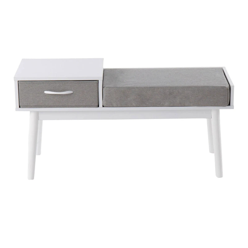 Telephone Contemporary Bench With Pull Out Drawer by HouseOfZazla
