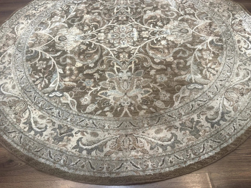 Round Karastan Rug 8x8 ft, Euphoria New Bridge Karastan Rug, Indo Mahal Design by Jewel Rugs