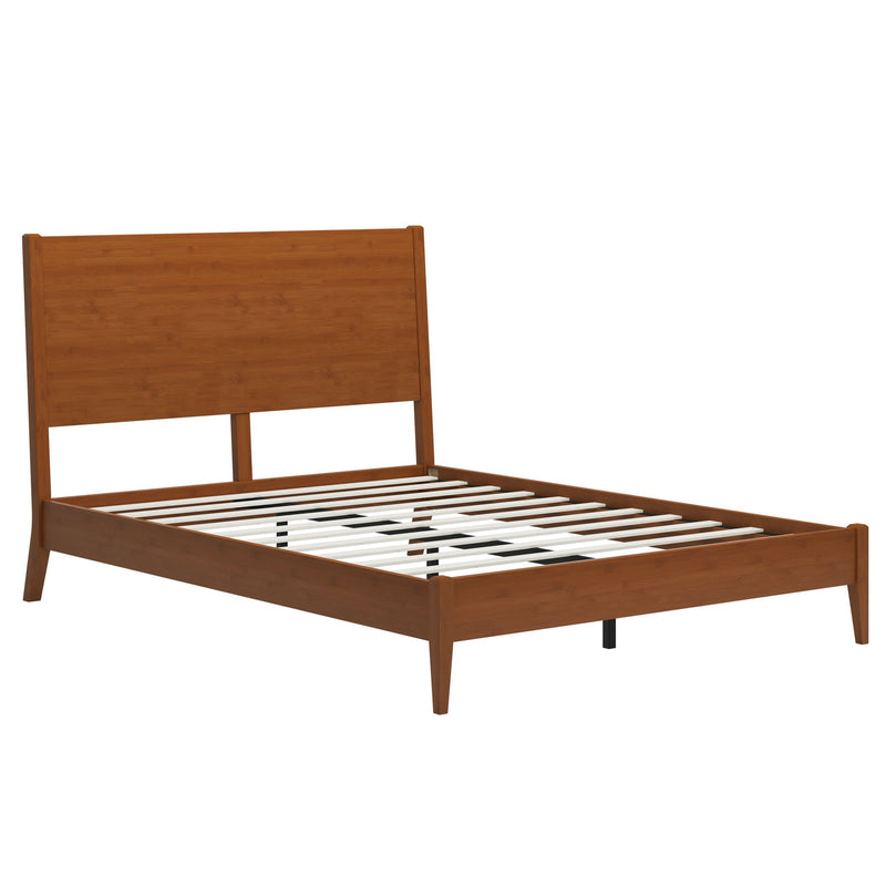 Modern Sled Platform Bed Frame With Slats by HouseOfZazla