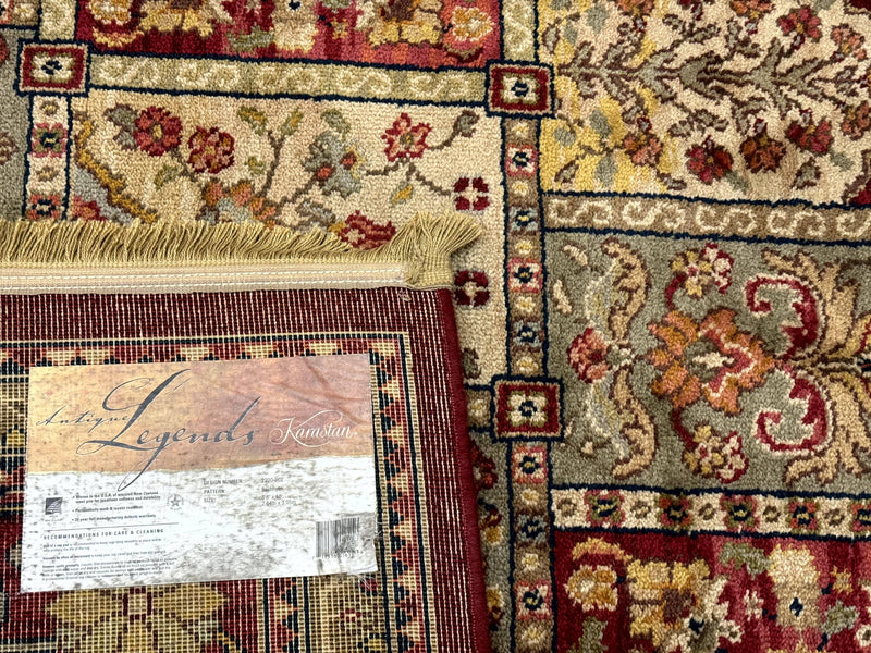 Karastan Bakhtiyari Rug 8.8 x 10, Antique Legends Karastan Wool Carpet #2200-202, Multicolor Panel by Jewel Rugs