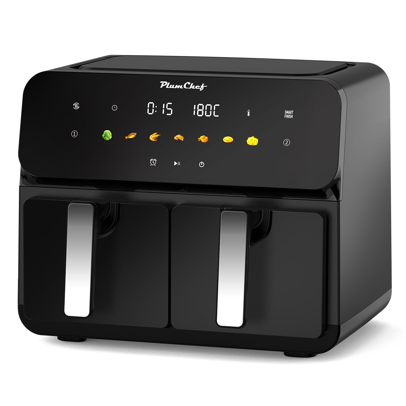 10QT Dual Air Fryer with 2 × 5QT Double Basket and SyncCook by HouseOfZazla