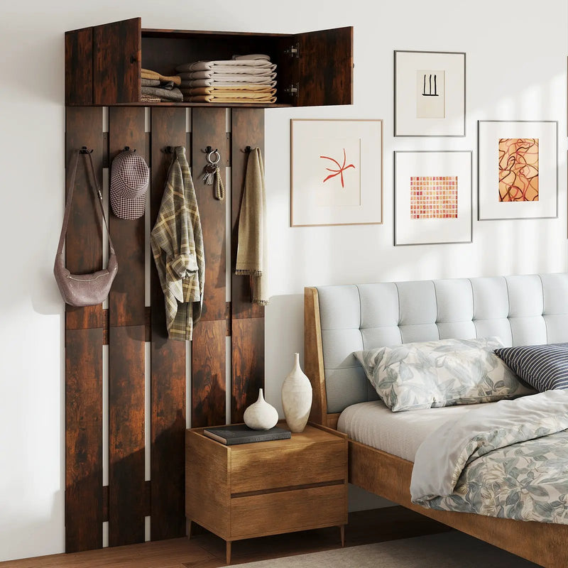 Entryway Wall Coat Rack Wall Mounted Coat Clothes Rack by DirectDeals