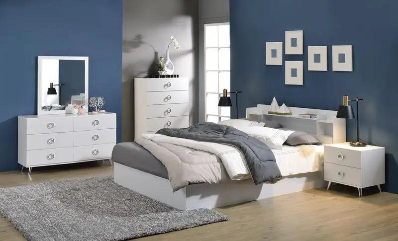 Perse - Queen Bed With Storage - White by Unique Piece Furniture