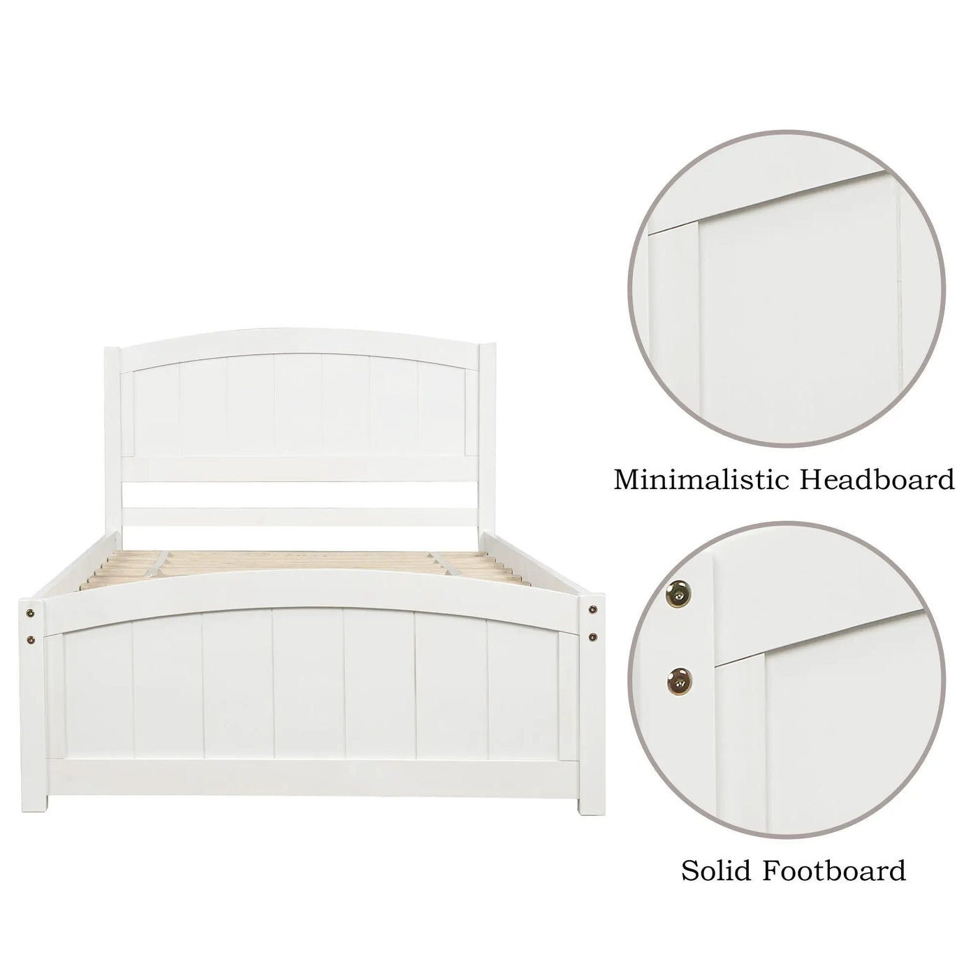 Platform Bed & Headboard, Footboard And Wood Slat Support by Unique Piece Furniture