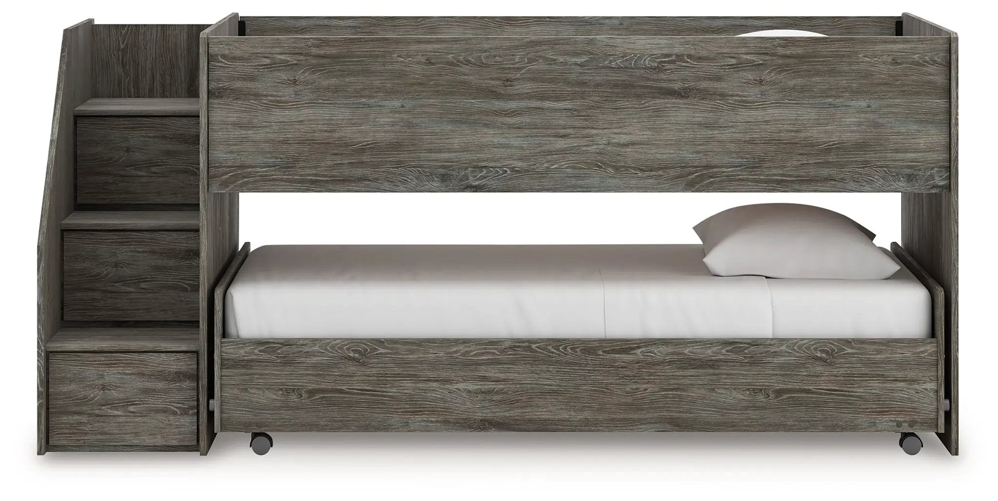 Frandern - Twin Over Twin Loft Bed - Gray by Unique Piece Furniture