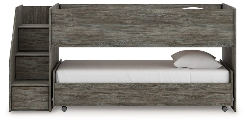 Frandern - Twin Over Twin Loft Bed - Gray by Unique Piece Furniture