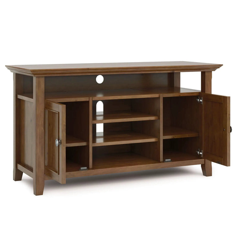Amherst - TV Media Stand - Medium Saddle Brown by Unique Piece Furniture