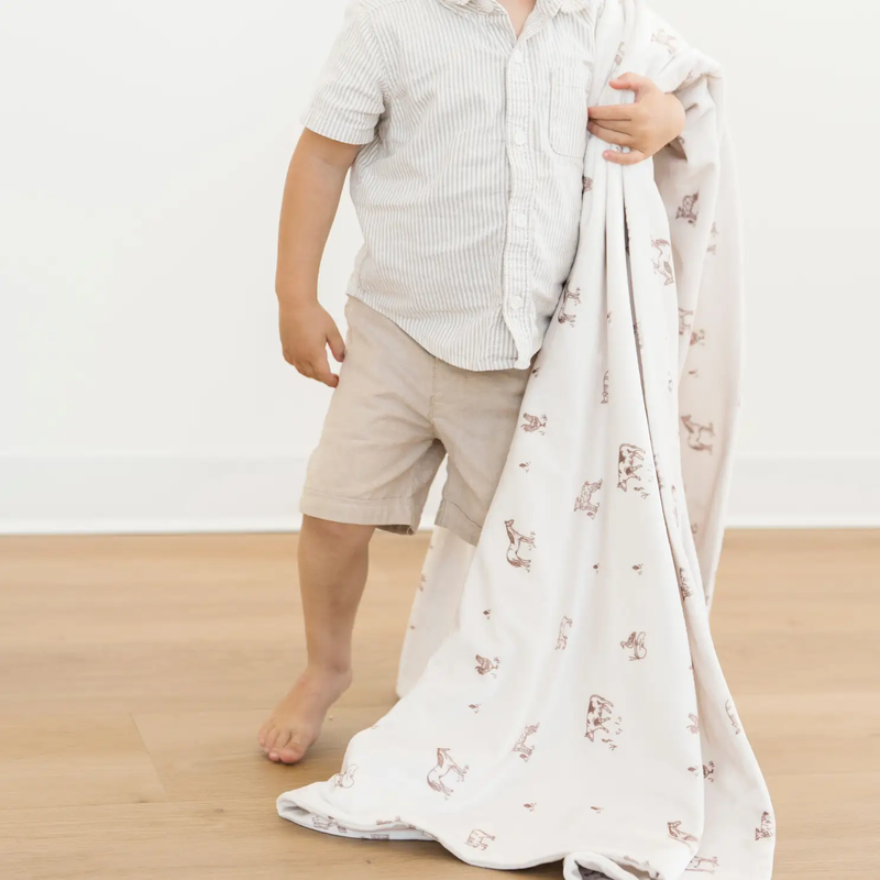 Minky Stretch Receiving Blankets by HouseOfZazla
