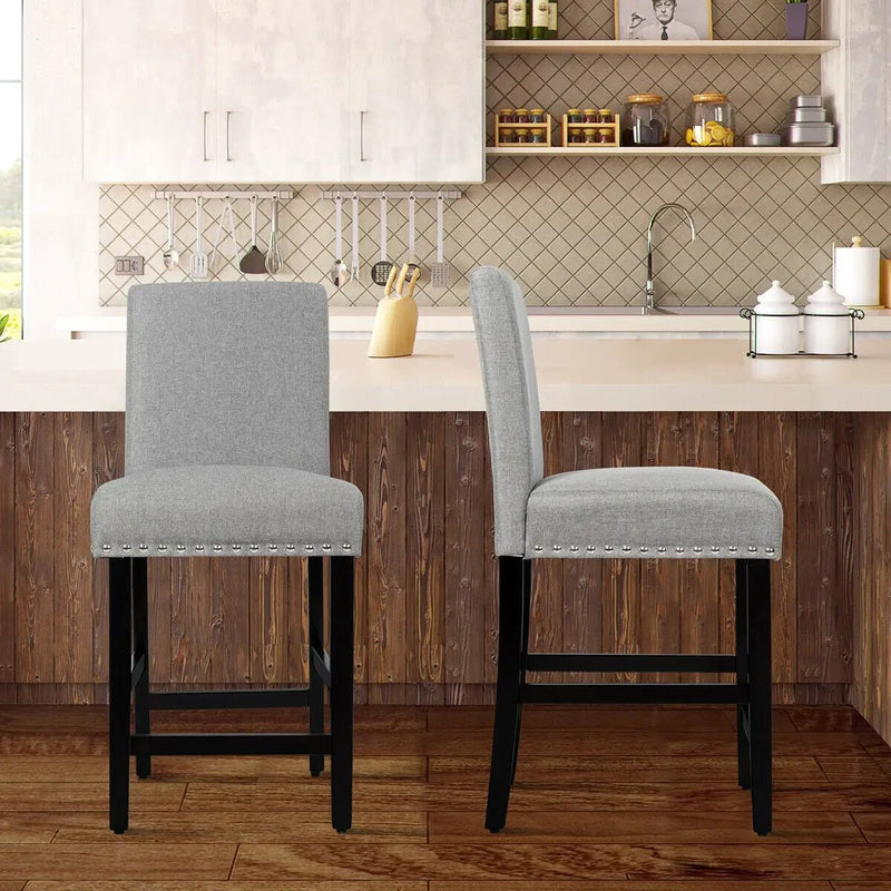 25 Inch Kitchen Chairs w/ Rubber Wood Legs by DirectDeals