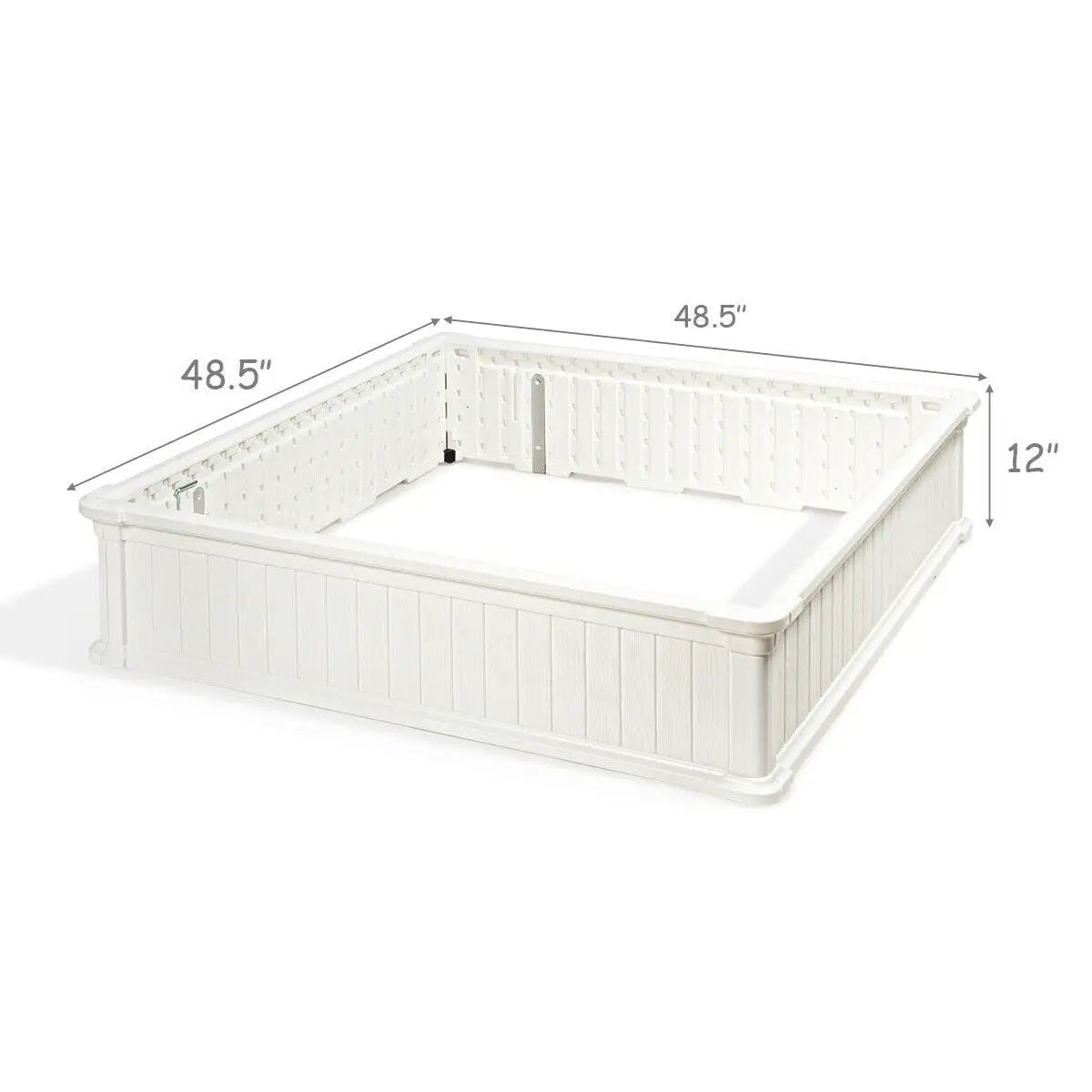 48 Inch Raised Garden Bed Planter for Flower Vegetables Patio by DirectDeals